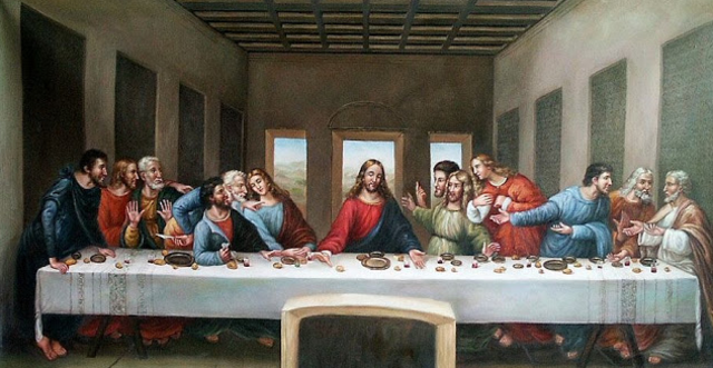 Jesus traveled to Jerusalem with his disciples to celebrate the passover