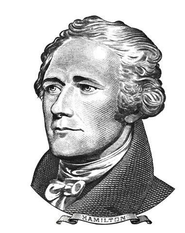 The birth of Alexander Hamilton