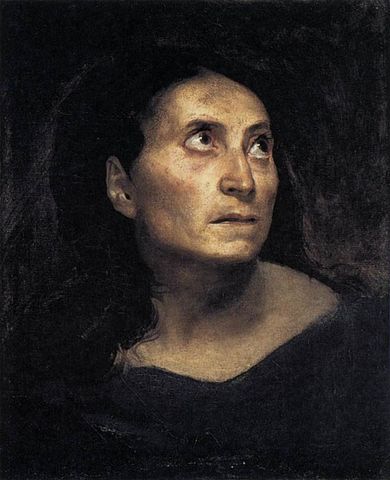 Cabeza de mujer (Eugène Delacroix)