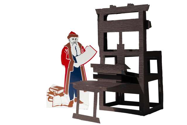 Johannes Gutenberg invented the printing press.
