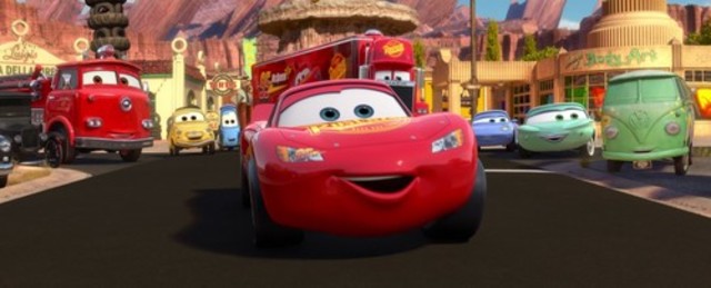 Lightning McQueen is in radiator springs