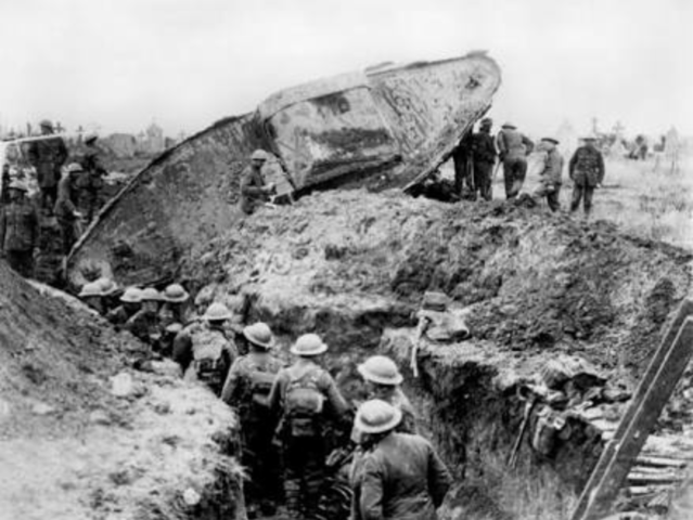 Las líneas alemanas son rotas cerca del Somme