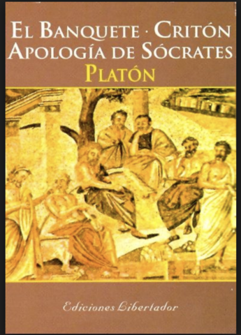 Escribe los primeros diálogos -Apología de Sócrates, Critón.