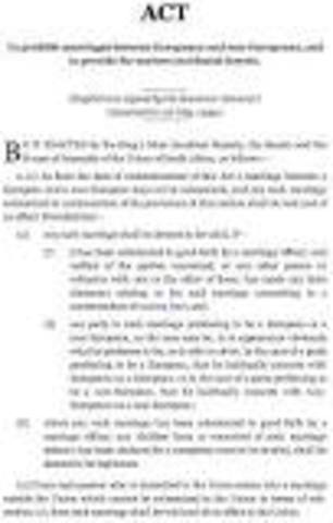 Prohibition of Mixed Marriages Act