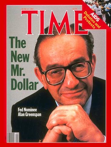 Alan Greenspan como dirigente de la Fed