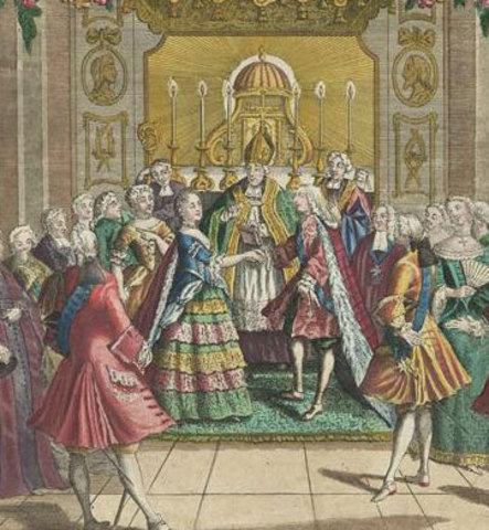 Matrimonio Luis XVI y Maria Antonieta