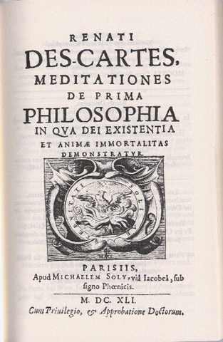 “Meditationnes de Prima Philosophia”