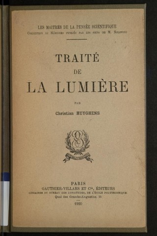 "Traite de la Lumiere"