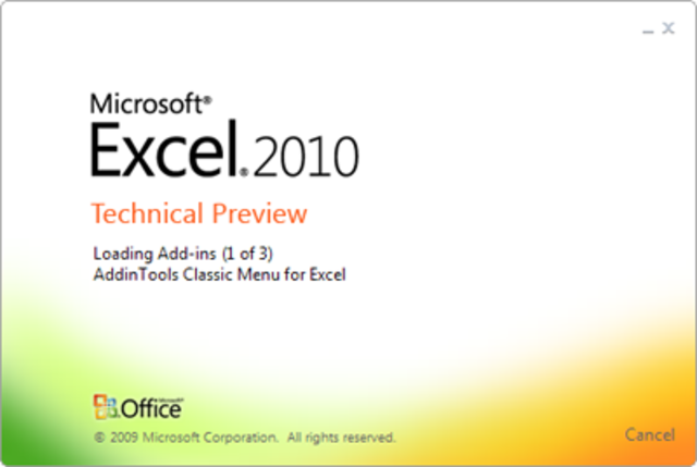 Microsoft Excel 14.0