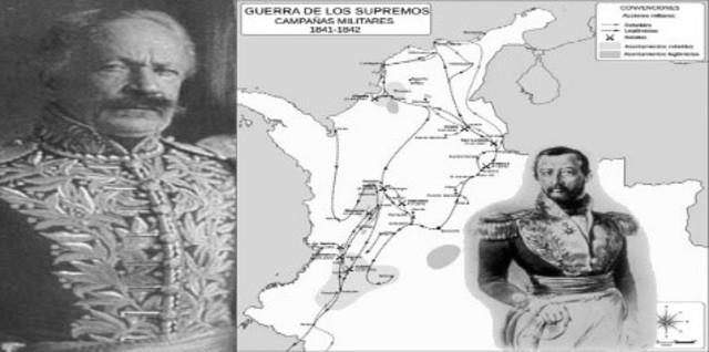 Guerra de los supremos o de los conventos  1939 y 1842