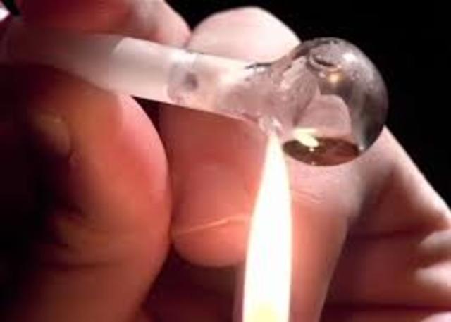 Smokeable forms of amphetamines began surfacing