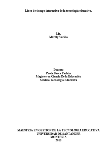 Línea De Tiempo.