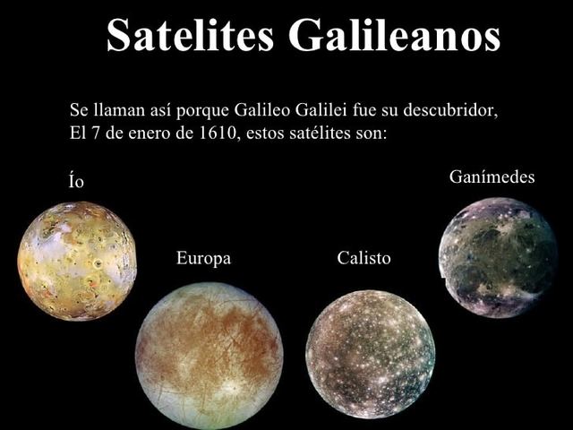 Galileo descubre las 4 lunas de jupiter