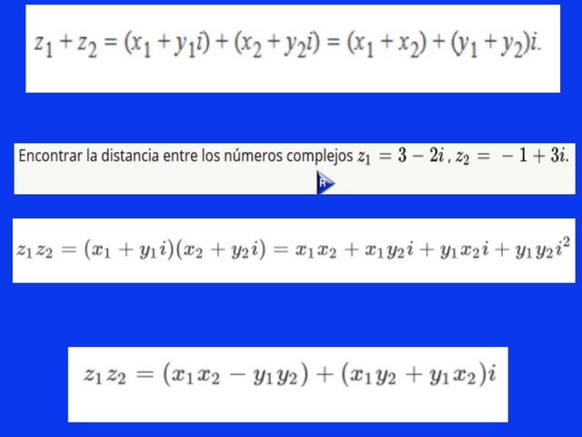 OPERACIONES DE NÚMEROS COMPLEJOS