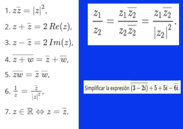 NÚMEROS COMPLEJOS CONJUGADOS