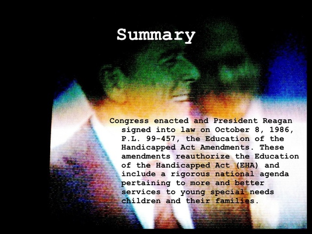 PL 99-457 Education of the Handicapped Act Amendment