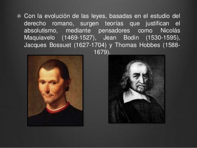Nicolas Maquialvelo y Jean Bodin.