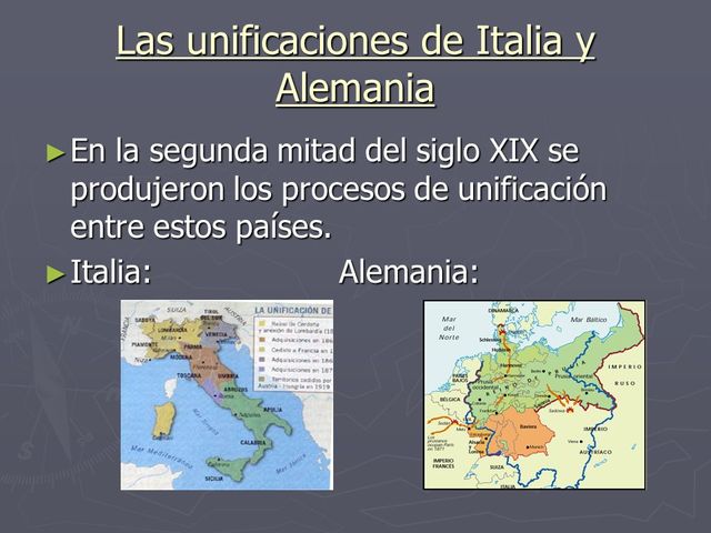 Italia y Alemania.