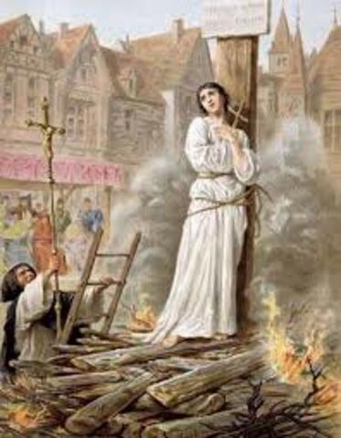 Joan of Arc Burned at the Stake