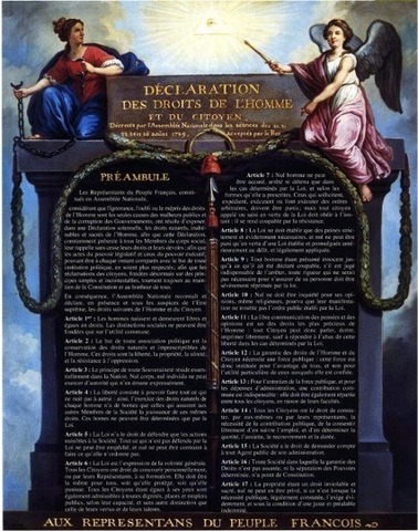 Aprobación de la Declaración de los Derechos del Hombre y del ciudadano