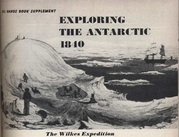 Charles Wilkes is first to identify Antarctica.
