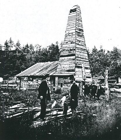 First oil well is drilled, Pennsylvania