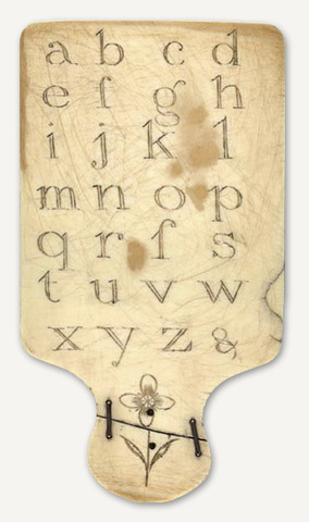 El Hornbook (Libro de cuerno de animal)