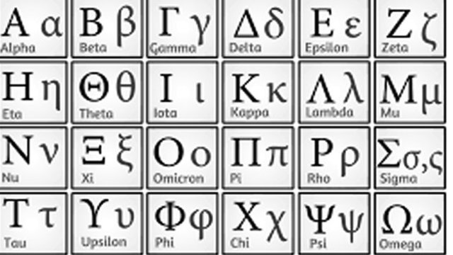 ALFABETO GREGO