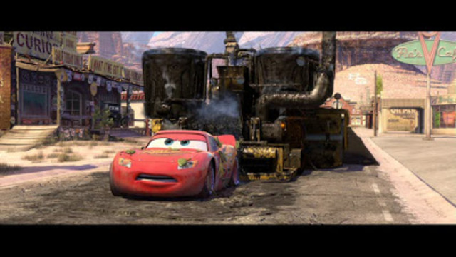 lightning mcqueen fixing the road