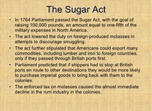 The Sugar Act
