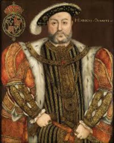 Henry VIII became the head of the Anglican Church