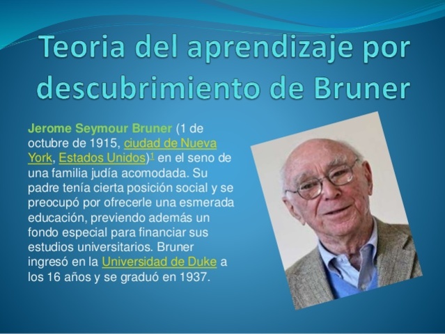 APRENDIZAJE POR DESCUBRIMIENTO. J. BRUNER