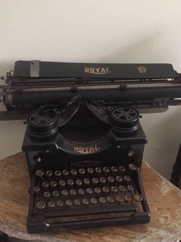 A máquina de escrever