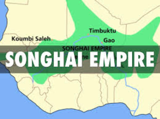 The Songhai Empire was established in Africa