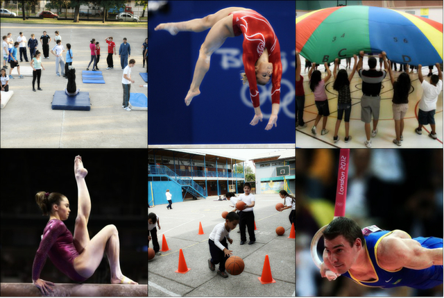 Enseñanza elemental obligatoria. Programa general de enseñanza primaria elemental obligatoria. Contenidos referentes a la materia de gimnasia durante cuatro años.