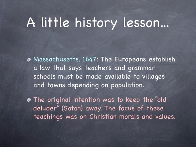 The Massachusetts Law of 1647