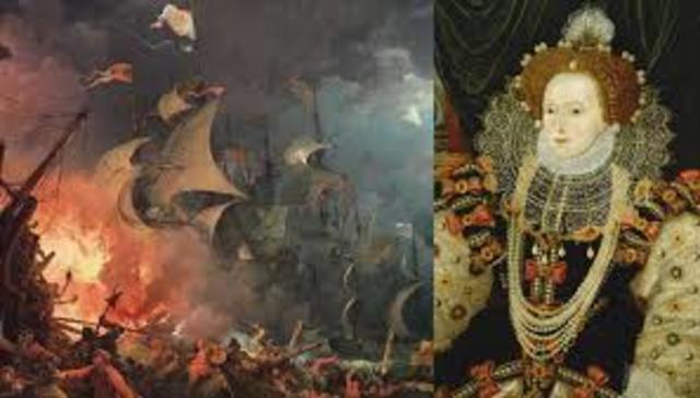 Queen Elizabeth I defeated Phillip II's spanish armada
