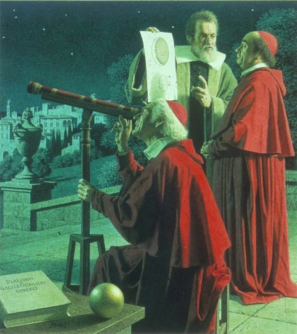 Galileo descubre las lunas de Júpiter.