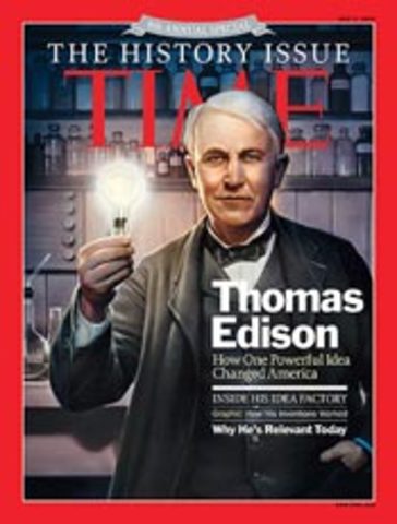 Edison Displays First Light Bulb to the Public