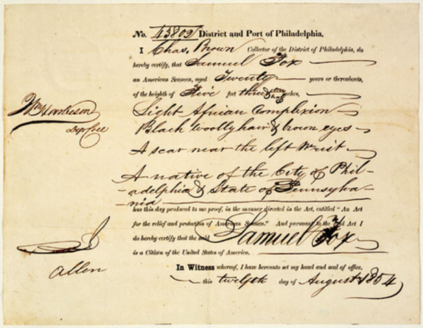 Douglass escapes slavery