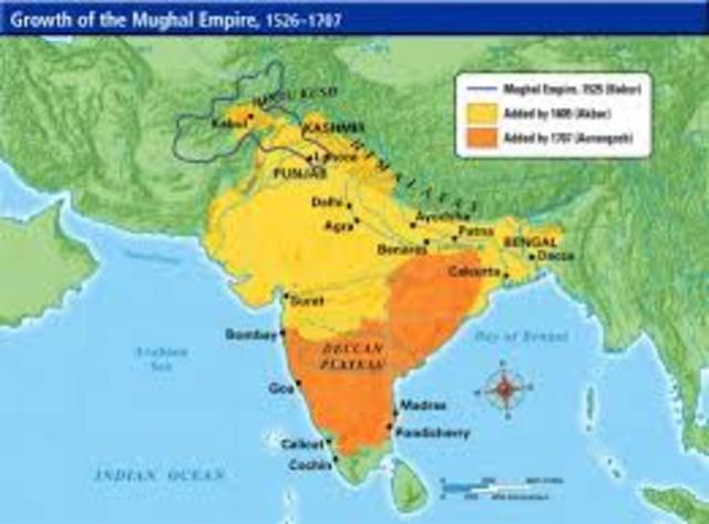 The mughal empire began in northern india