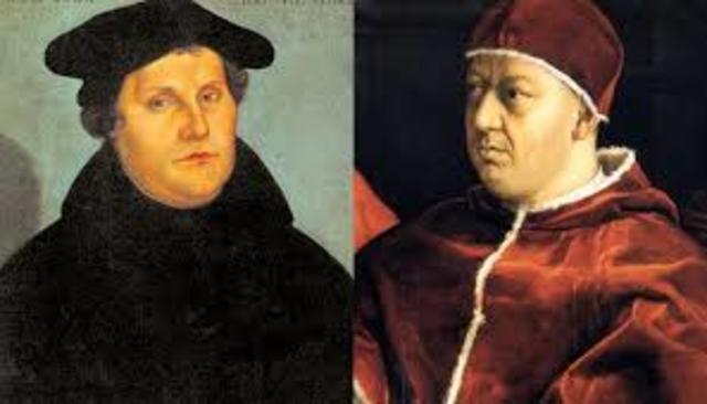 Pope leo x excommunticated martin luther