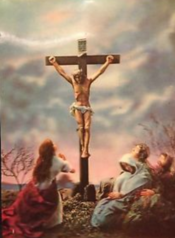 Jesus was betrayed and was soon after crucified on a wooden cross