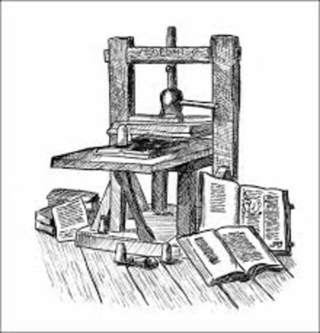 johannes gutenberg invited the printing press
