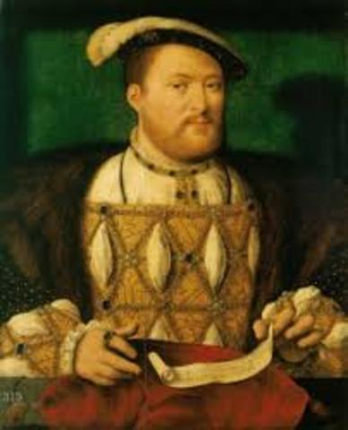 Henry VIII became the head of the Anglican Church.