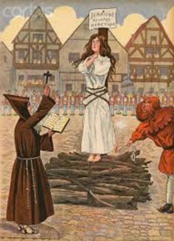 Joan of Arc Burned at the Stake