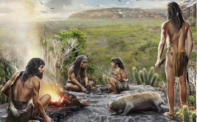 O homem controla o fogo