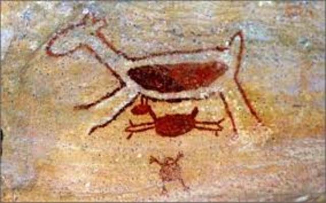 Os primeiros desenhos rupestres