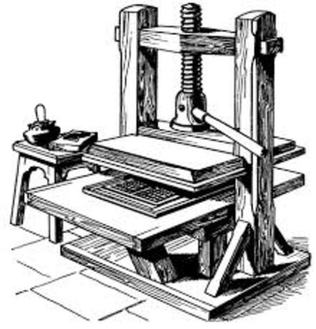 SURGE A IMPRENSA- ( GUTEMBERG)