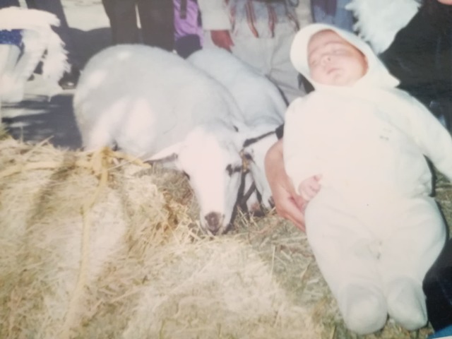 Yo con unos becerritos